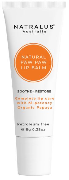 Natralus Natural Paw Paw Lip Balm 8g Boxed